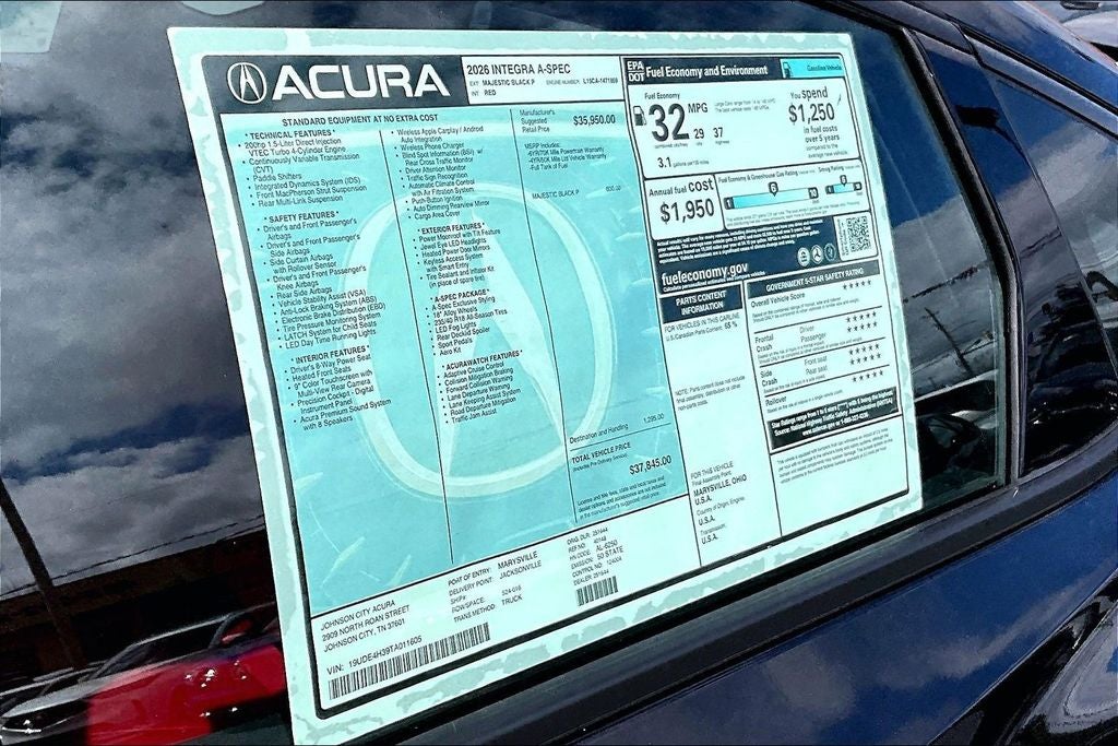 2026 Acura Integra A-Spec Package