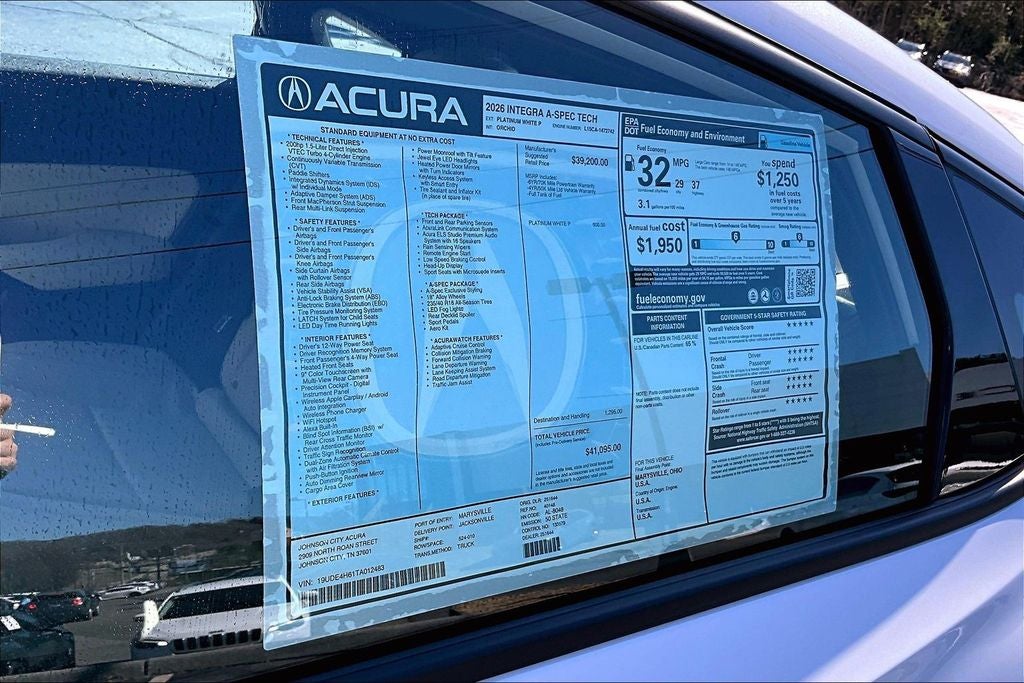 2026 Acura Integra A-Spec Tech Package