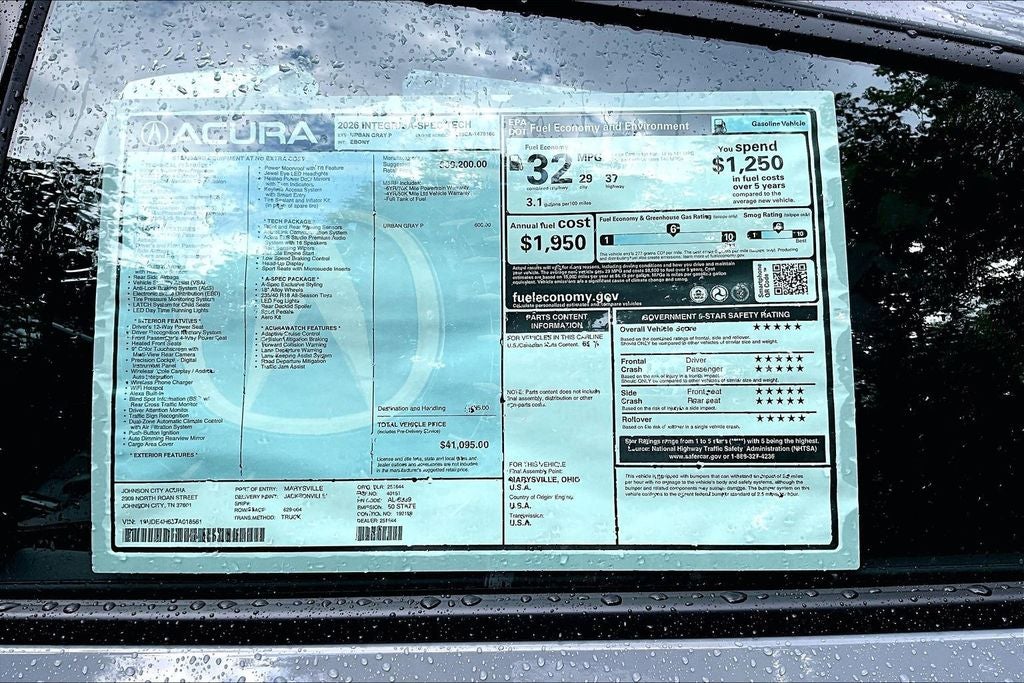 2026 Acura Integra A-Spec Tech Package