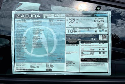2026 Acura Integra A-Spec Tech Package