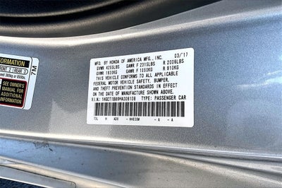 2017 Honda Accord EX-L