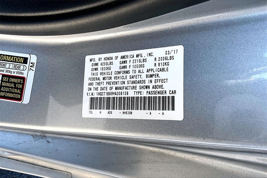 2017 Honda Accord EX-L