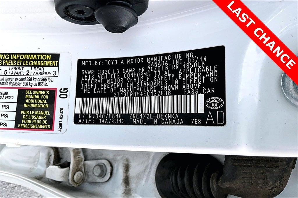 2014 Toyota Corolla L