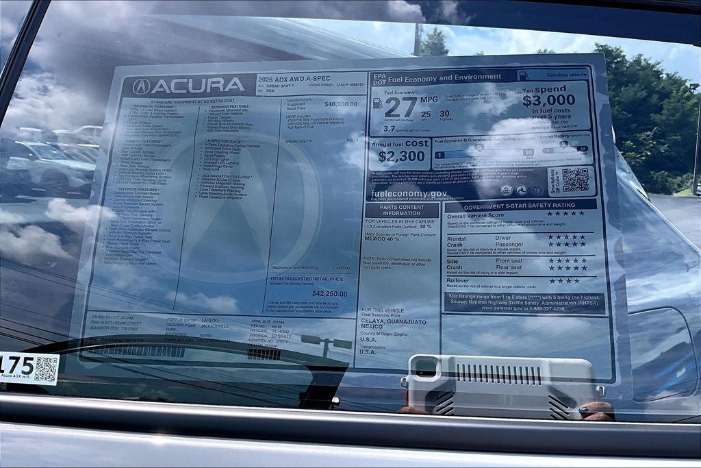2026 Acura ADX A-Spec Package