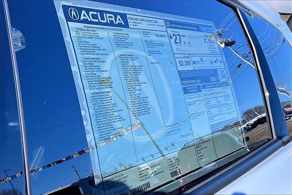 2026 Acura ADX A-Spec Advance Package