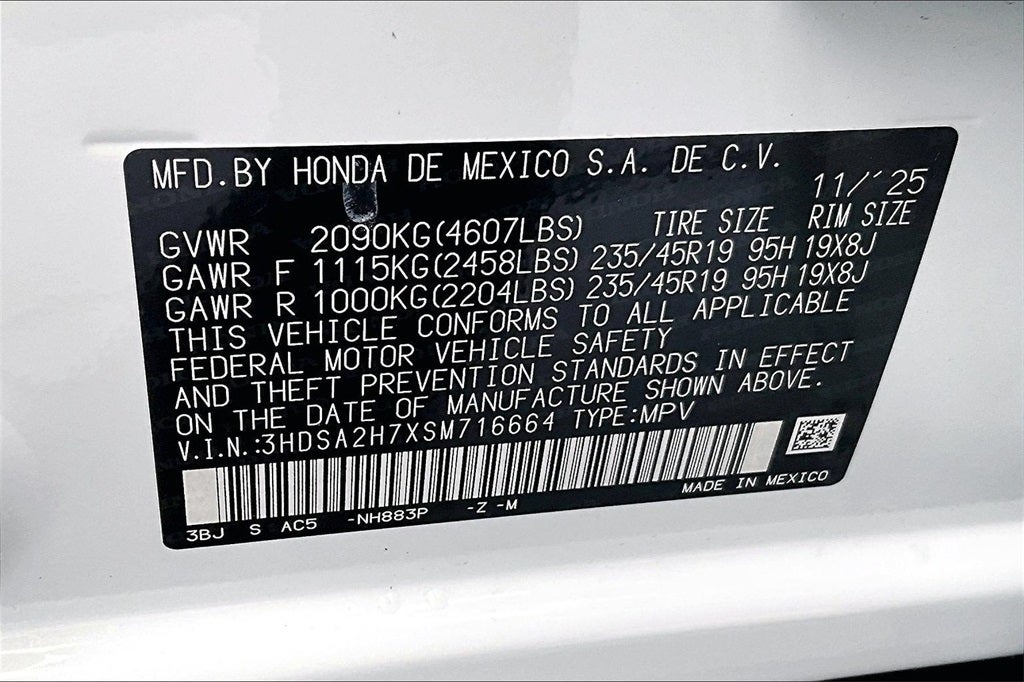 2025 Acura ADX A-Spec Advance Package