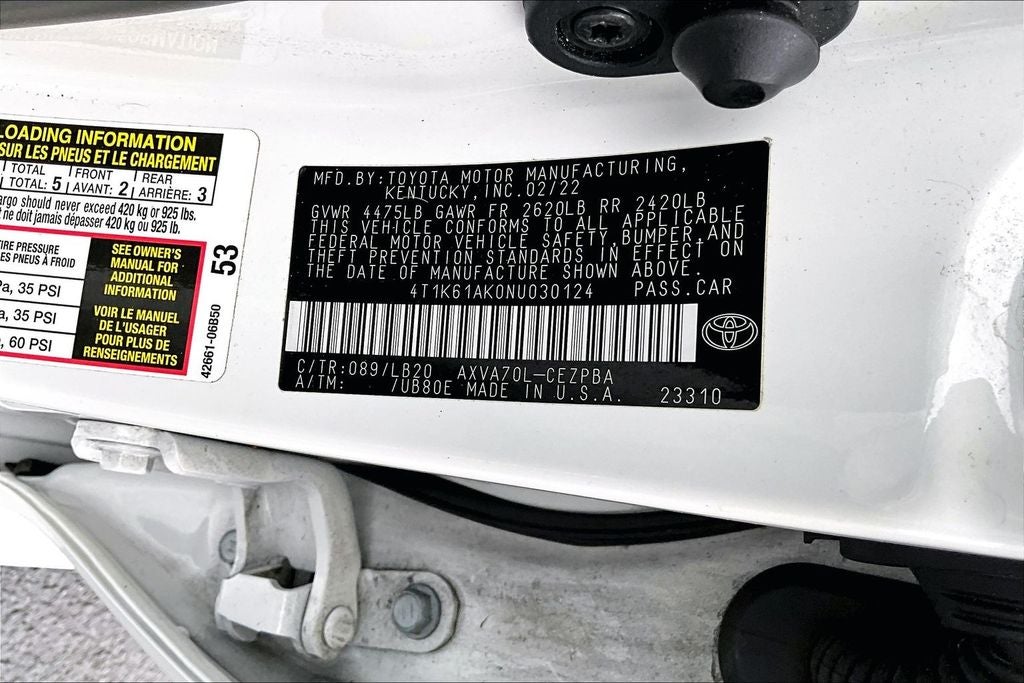 2022 Toyota Camry XSE