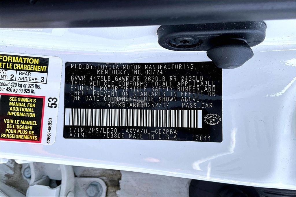2024 Toyota Camry XSE