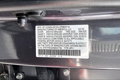 2022 Honda Pilot Special Edition