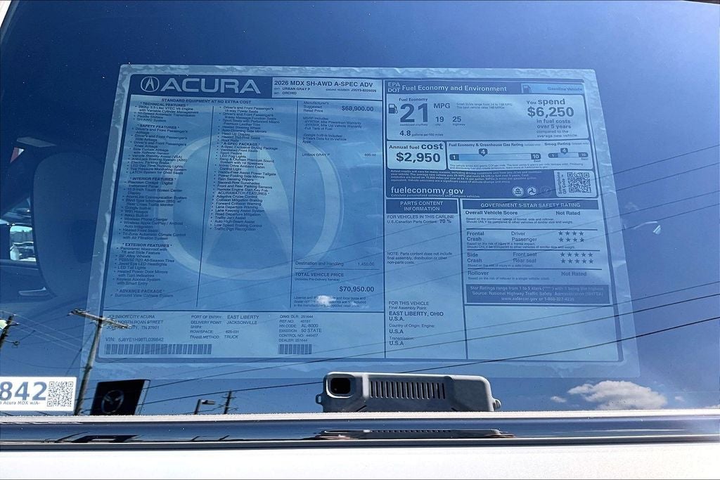 2026 Acura MDX A-Spec Advance Package SH-AWD