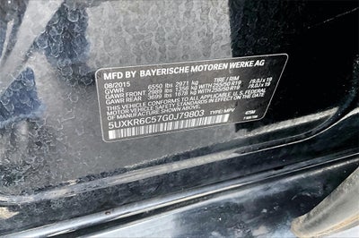 2016 BMW X5 xDrive50i