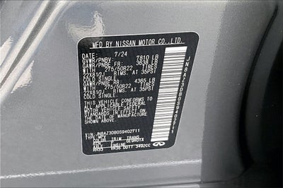 2025 INFINITI QX80 SENSORY