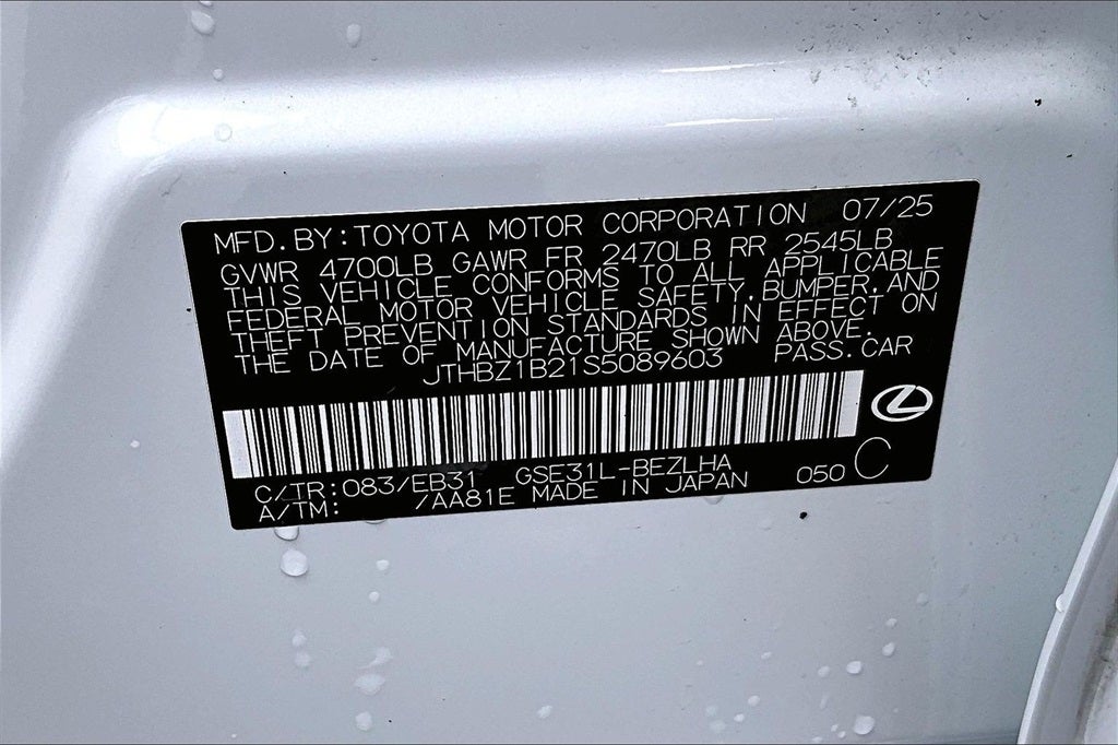 2025 Lexus IS 350 F SPORT Design