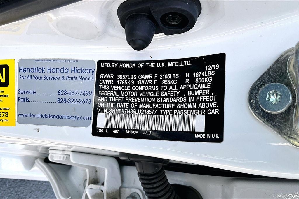 2020 Honda Civic EX-L