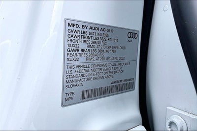 2019 Audi Q8 3.0T Premium Plus quattro