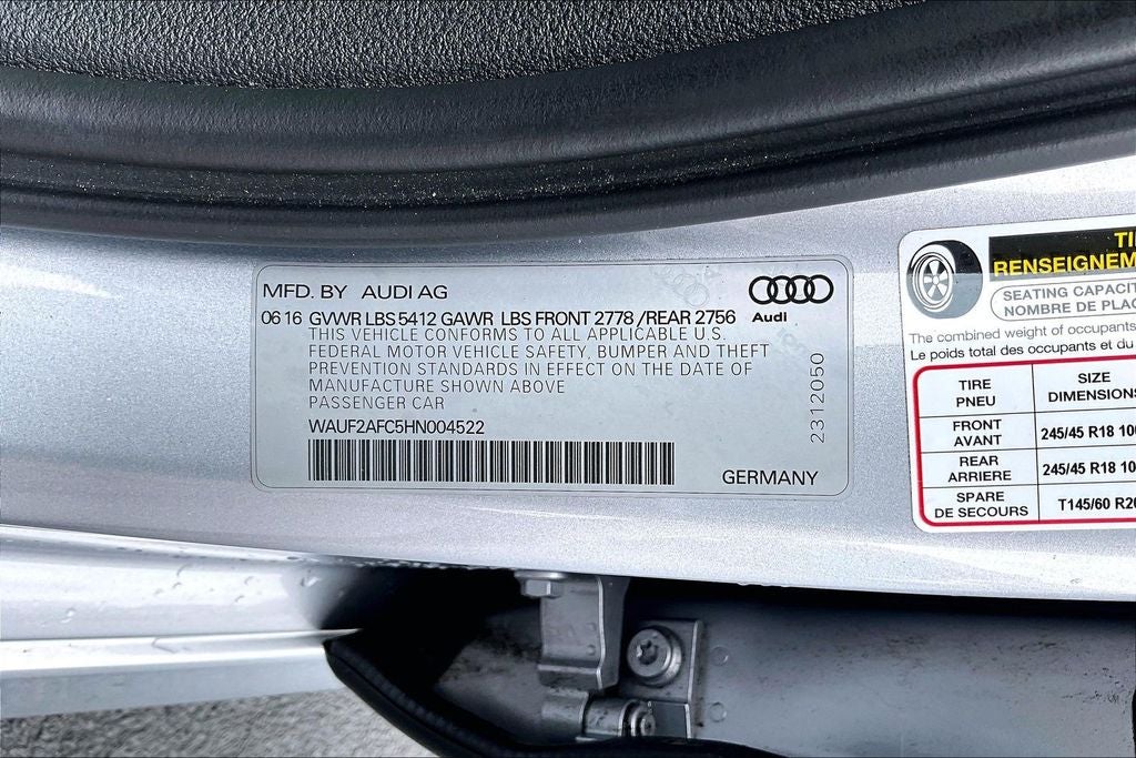2017 Audi A6 3.0T Premium Plus quattro